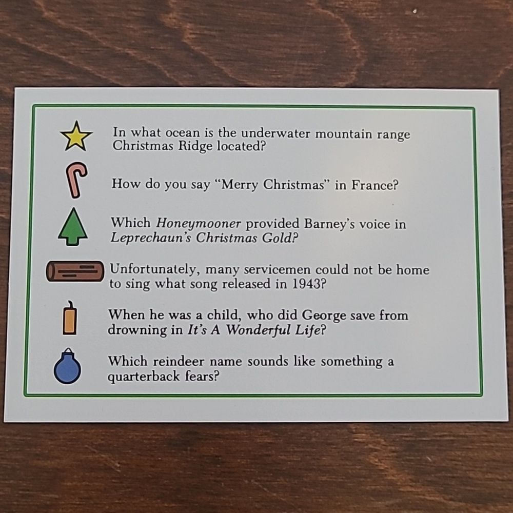 Christmas Trivia Tis The Season Card Game! Excellent Condition - Picture 5 of 8